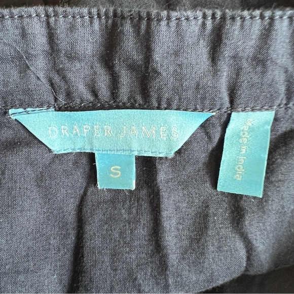 Draper James Navy embroidered tiered flutter sleeve midi dress size small - Picture 14 of 15